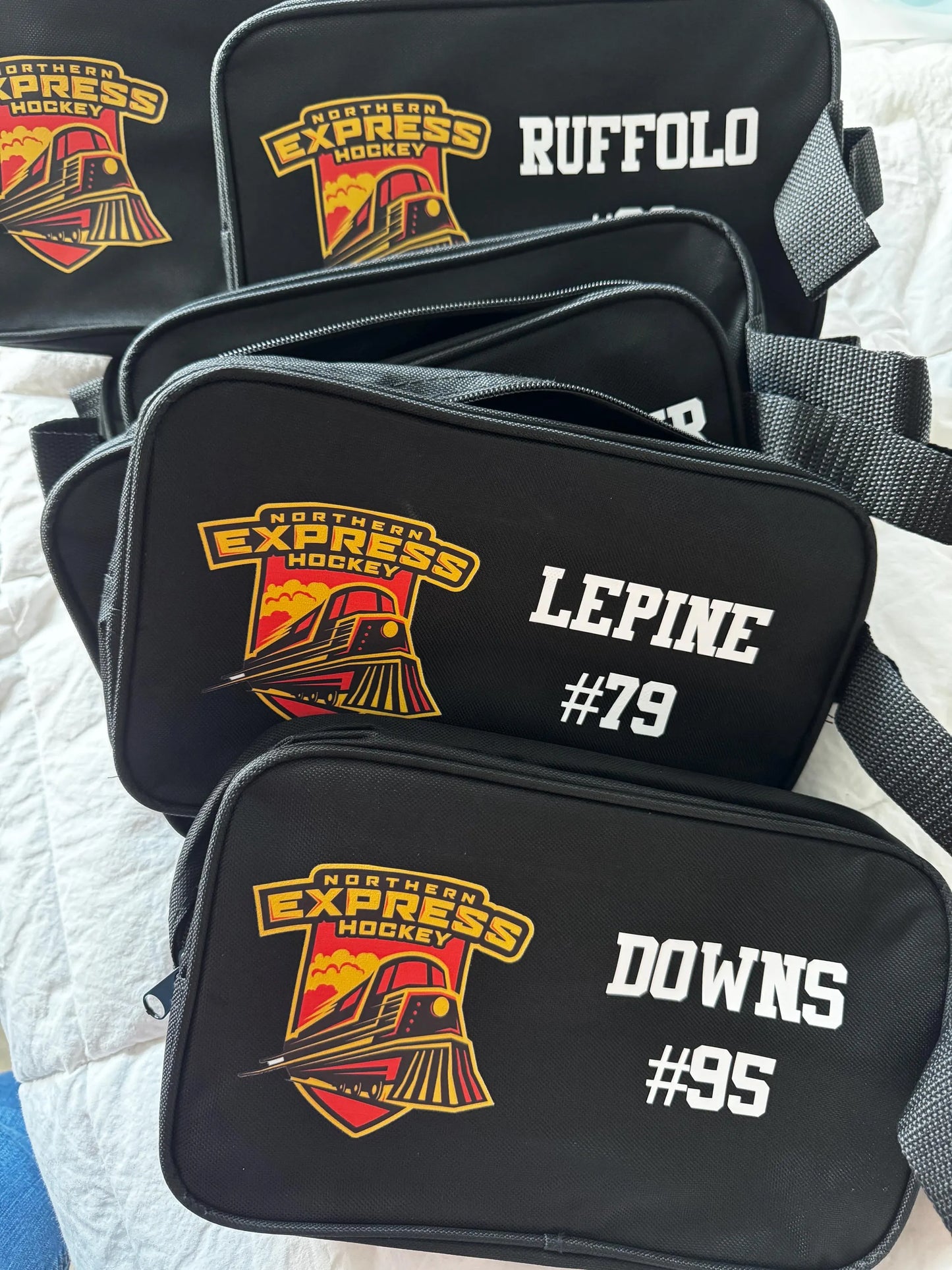 Personalized Sports Bag, Hockey Tape Bag, Custom Toiletry Bag, Team Bulk Gifts, Custom Gifts, Hockey Tournament, Group Present