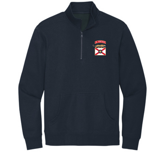 Customized 1/4 zip Sweatshirt with Team Logo