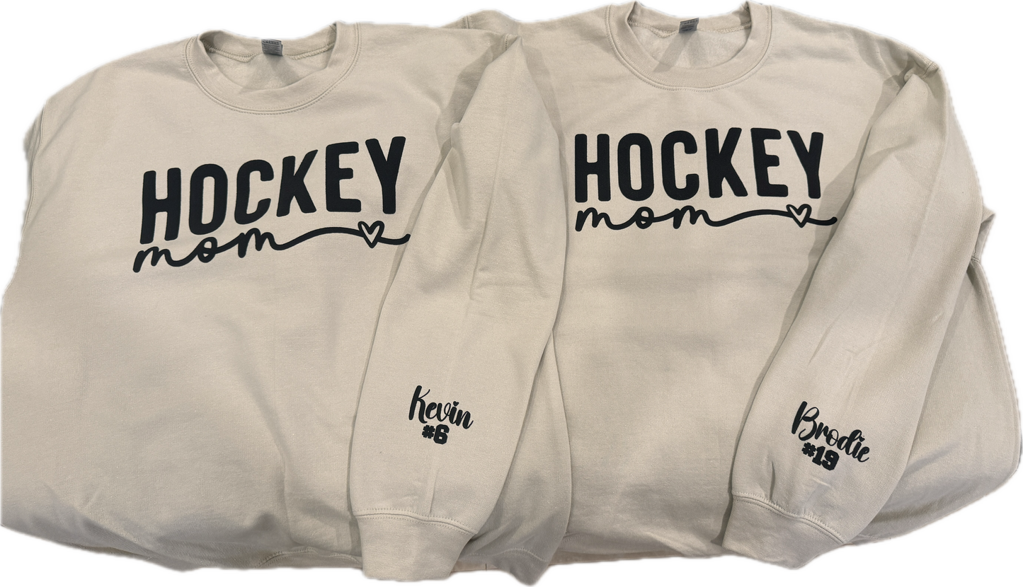Customized Hockey Sweatshirt| Hockey Mom | Hockey | Hockey Spirit Wear