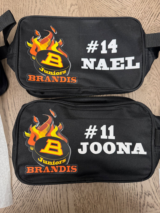 Personalized Sports Bag, Hockey Tape Bag, Custom Toiletry Bag, Team Bulk Gifts, Custom Gifts, Hockey Tournament, Group Present