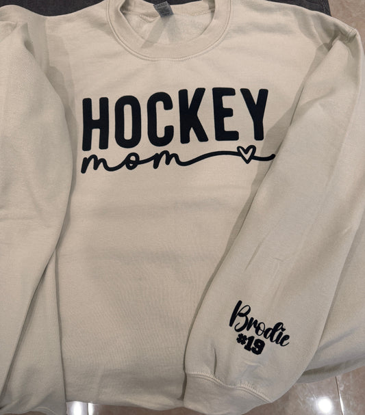 Customized Hockey Sweatshirt| Hockey Mom | Hockey | Hockey Spirit Wear