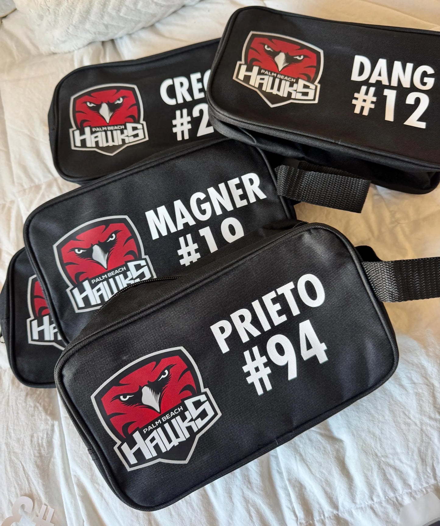 Personalized Sports Bag, Hockey Tape Bag, Custom Toiletry Bag, Team Bulk Gifts, Custom Gifts, Hockey Tournament, Group Present